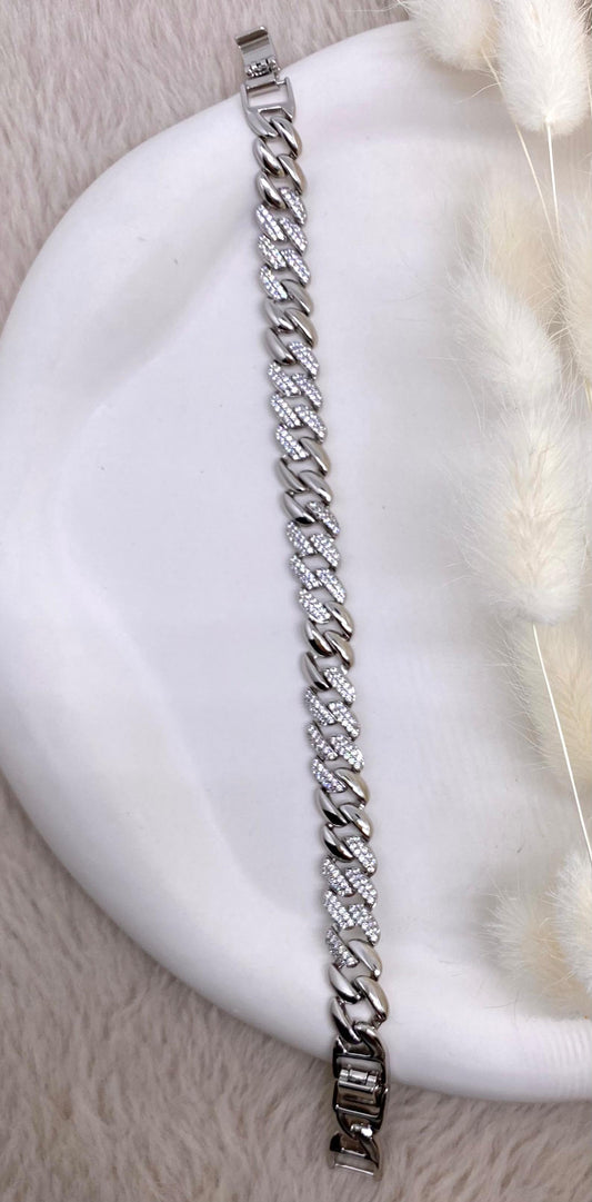 XUPING Zirkon Taşlı Gurmet Silver Renk Bileklik