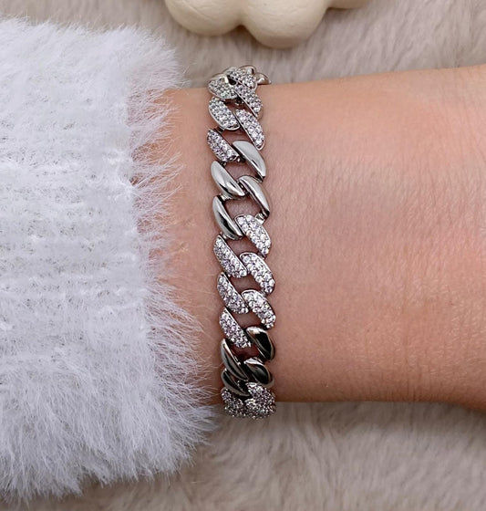 XUPING Zirkon Taşlı Gurmet Silver Renk Bileklik