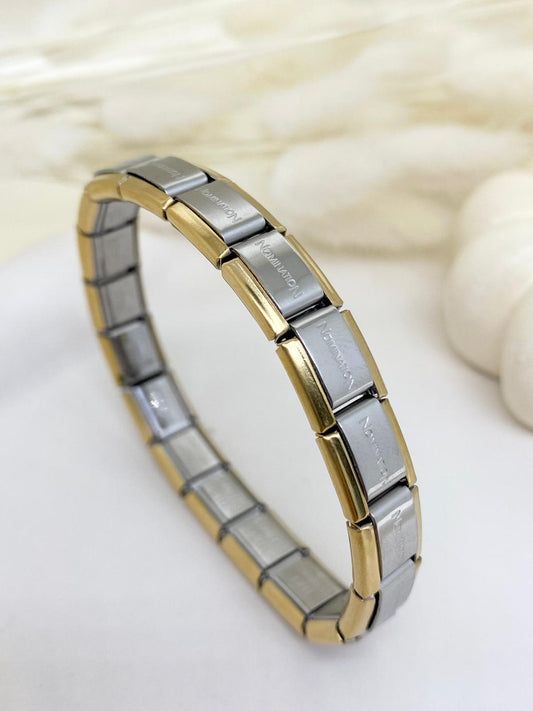 Kadın 316 L Çelik İtalyan Silver Charm Nomination Bileklik